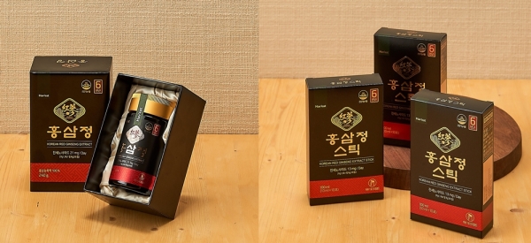 롯데마트가 홍삼시장에 고품질과 저렴한 가격으로 무장한 ‘해빗(Hav’eat)’브랜드의 홍삼정과 홍삼스틱 2종을 출시했다. 사진=롯데마트 제공