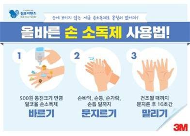 한국3M이 학생 감염병 예방과 교내 손위생 실천 증진을 위한 '제3회 럽유어핸즈(RubYourHands) 캠페인'을 전개한다. 사진=한국3M 제공