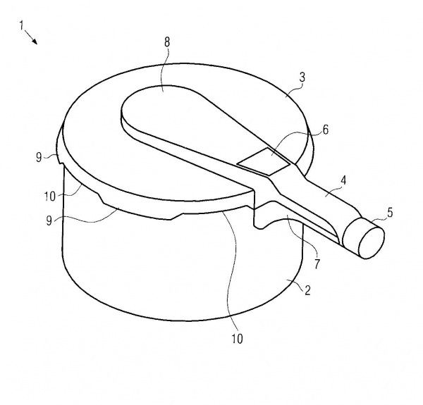 비엠에프 붸르템베르기쉐 메탈바렌파브릭 아게의 압력조리기 특허 도면. 그림=특허정보넷 키프리스 캡처