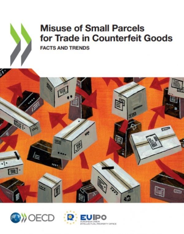 유럽 지식재산청(EUIPO)은 경제협력개발기구(OECD)와 함께 최근 ‘위조상품 판매 유통 수단으로써 남용되는 소포(Misuse of Small Parcels for Trade in Counterfeit Goods)’라는 제목의 보고서를 발간했다고 한국지식재산연구원이 전했다. 사진=유럽 지식재산청 홈페이지 캡처