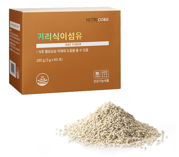 자연 유래 비타민 브랜드 뉴트리코어의 ‘귀리 식이섬유’가 식후 혈당 상승을 억제시키는 데 도움을 줄 수 있는 기능성 제품을 선보였다고 23일 밝혔다. 사진=뉴트리코어 제공