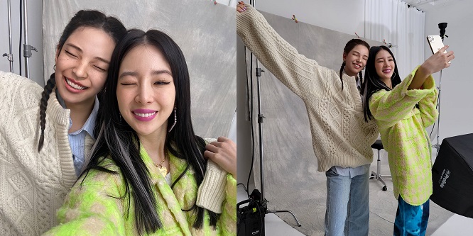 국내 첫 가상 인플루언서 '로지', 모델 아이린과의 셀카 공개