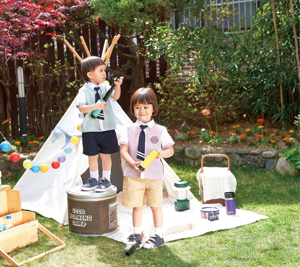 리틀스마트, 2021 S/S 기능성 유치원복. 사진=스마트학생복 제공