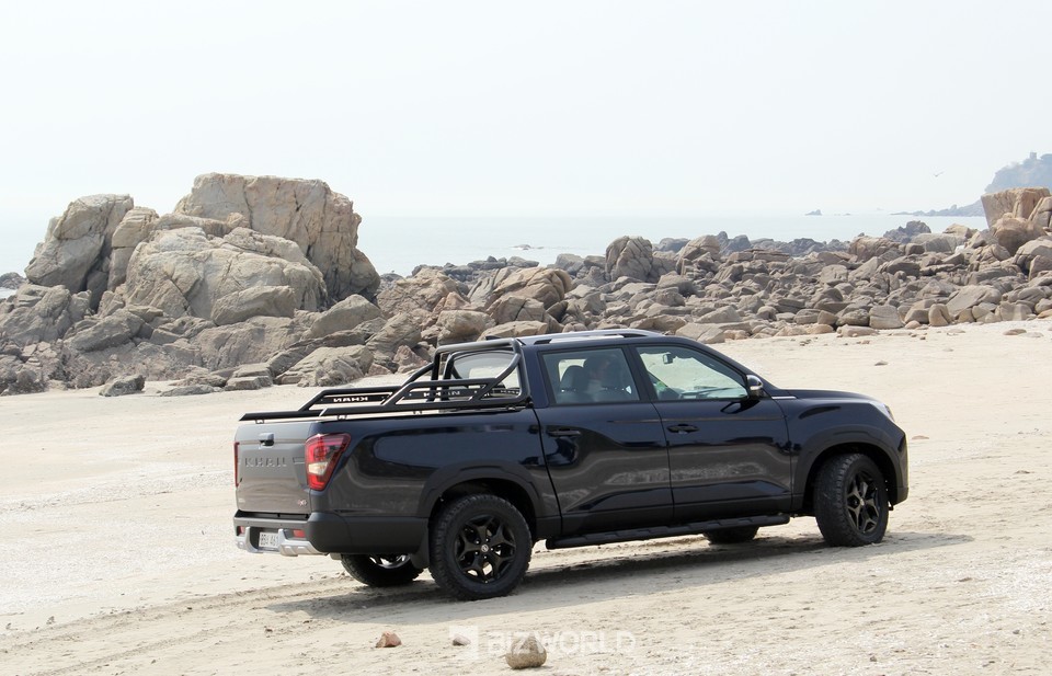 더 뉴 렉스턴 스포츠 칸 측면. 사진=손진석 기자