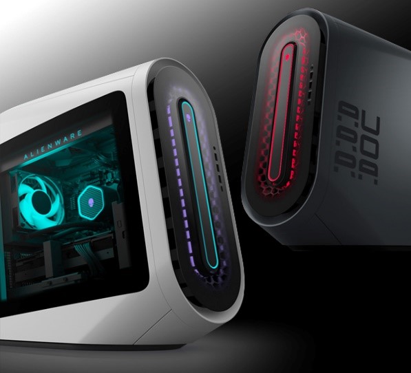 에일리언웨어 오로라 R13 루나 라이트(왼쪽)와 R14 다크 사이드 오브 문.   사진=다올TS