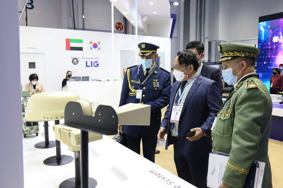 ‘UMEX 2022’ 전시관 전경. 사진=LIG넥스원