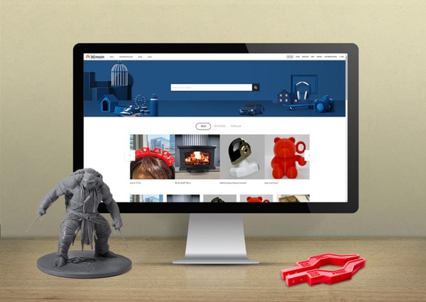 엘코퍼레이션과 ‘디자인코리아 2022’에 참가할 ‘3D모임’의 웹사이트 화면.  사진=엘코퍼레이션.