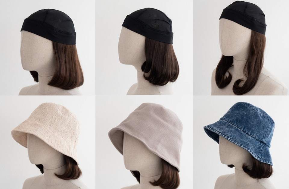 스페셜케어랩 일체형 모자가발 새론모 제품 라인. 사진=스페셜케어랩