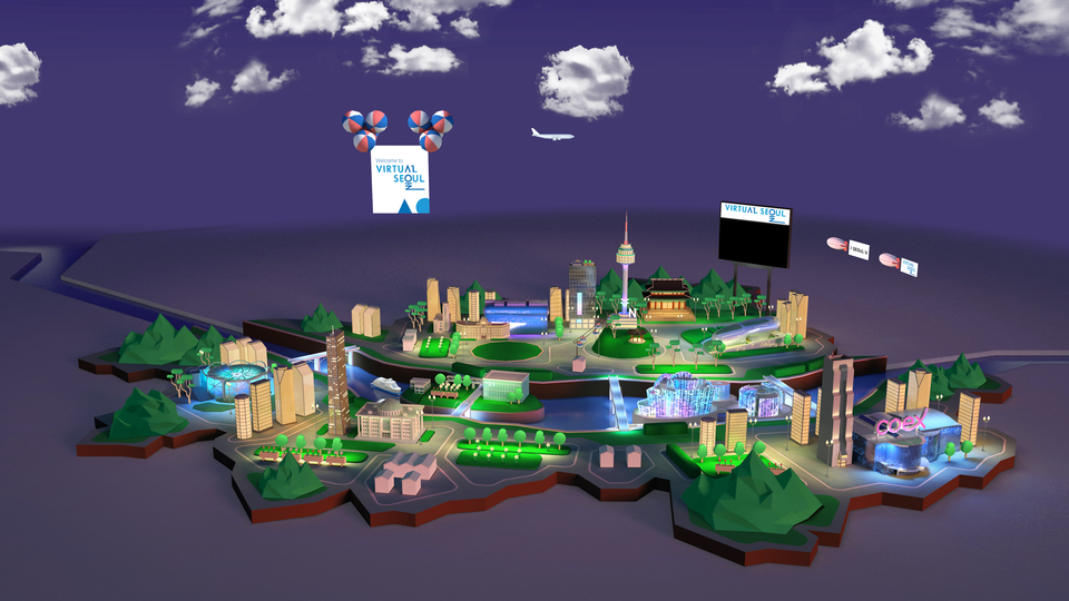 3D 가상회의 플랫폼 ‘버추얼 서울 2.0’의 메인 화면. 사진=서울관광재단