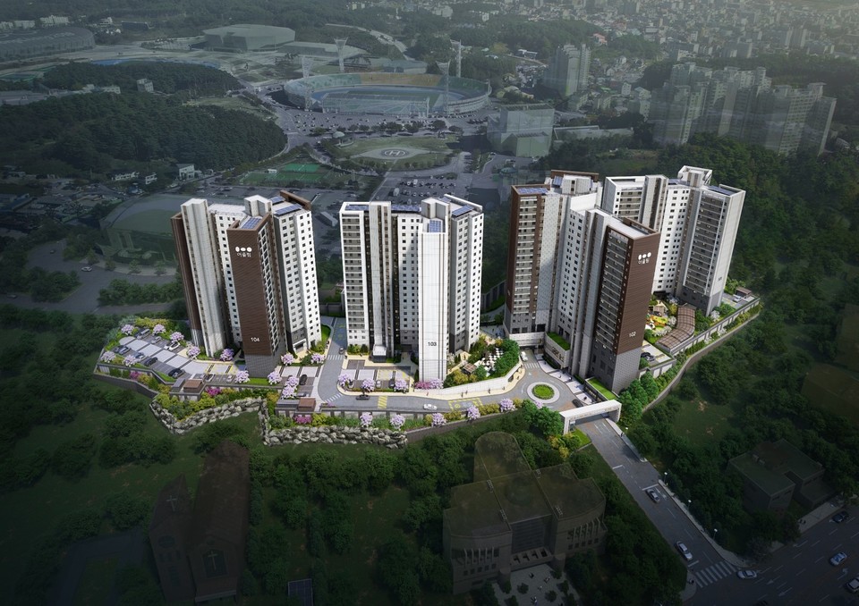 금호건설이 강원 강릉시에 분양 중인 ‘강릉교동 금호어울림 올림픽파크’가 완판을 앞두고 있다. 