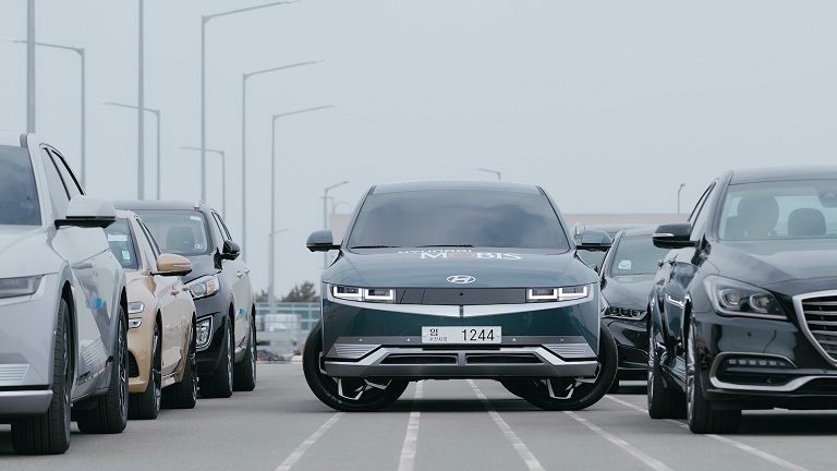 e-코너 시스템 크랩주행. 사진=현대모비스