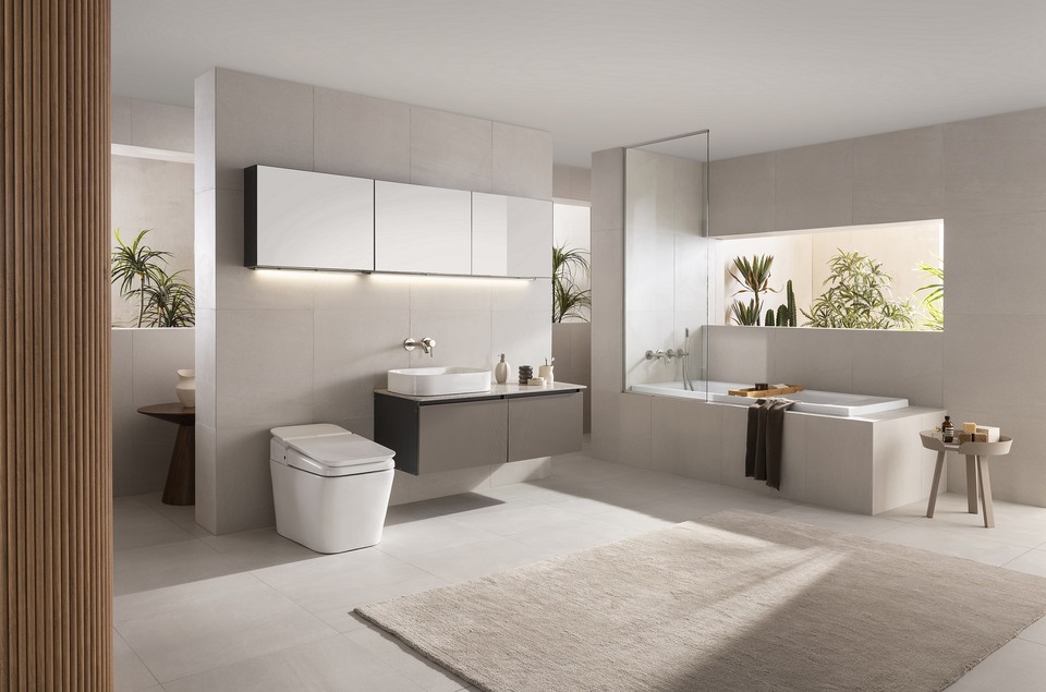 한샘이 '습식형 타일' 욕실 등 2023년 욕실 신상품 5종을 출시했다. 사진=한샘