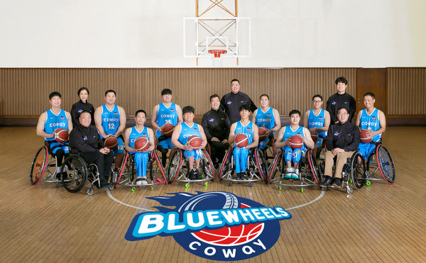 코웨이는 블루휠스 휠체어농구단을 지난해 5월 창단해 장애인 고용 증진에 앞장서고 있다. 사진=코웨이
