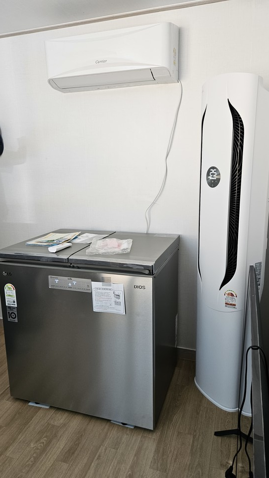 이재민에 지원되는 가전제품. 사진=희망브리지