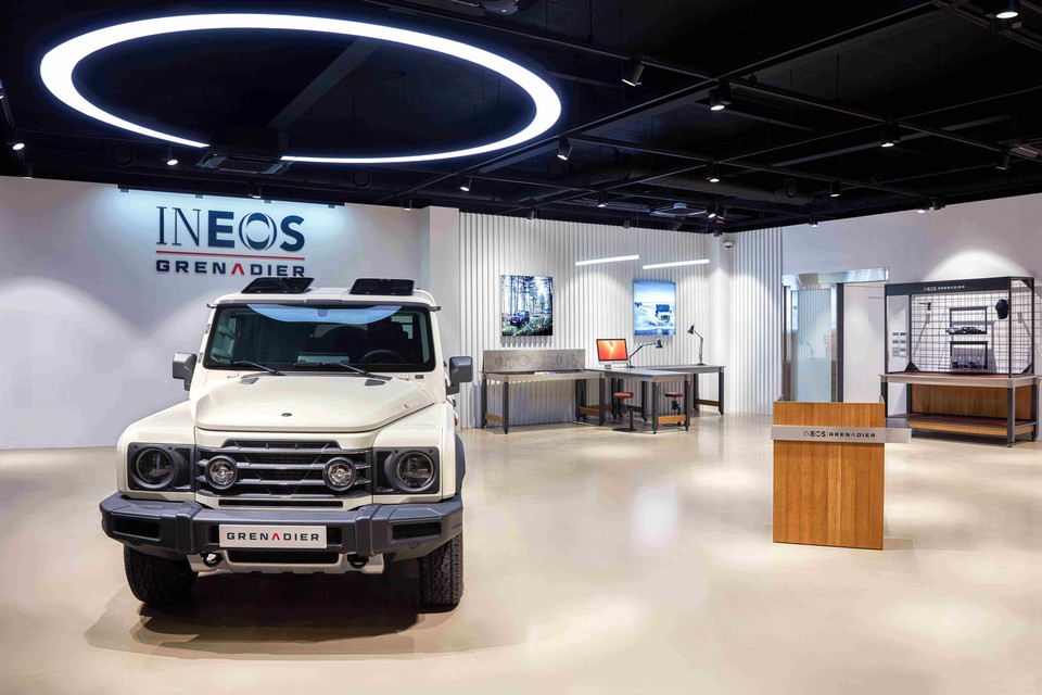 이네오스 그레나디어 서울 쇼룸 실내. 사진=차봇모터스