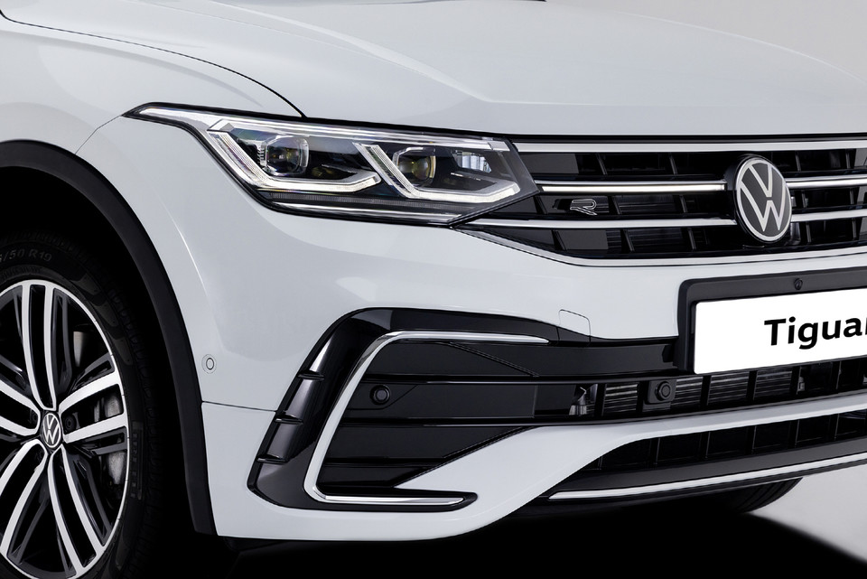 티구안 올스페이스 R-Line 드레스업 모델 앞 범퍼. 사진=폭스바겐