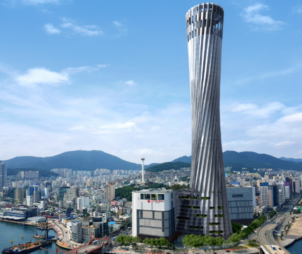 롯데건설이 국내 세 번째 마천루가 될 부산롯데타워 시공에 나선다. 사진=롯데쇼핑