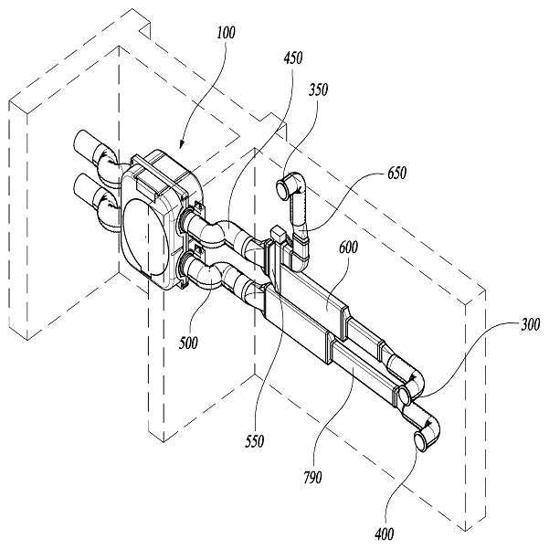 GS건설의 실내 환기장치. 그림=키프리스
