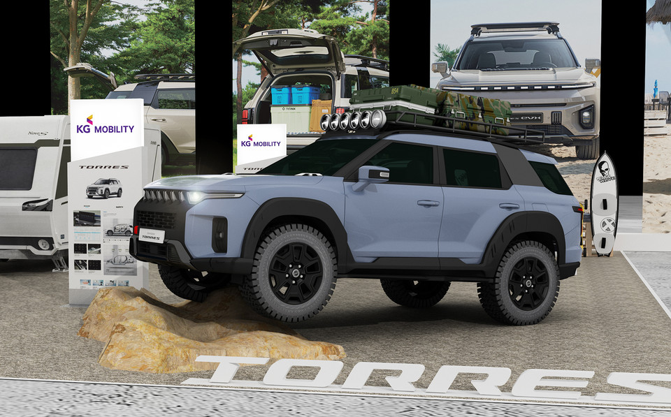 KG 모빌리티 토레스 JANUS 전시. 사진=KG 모빌리티