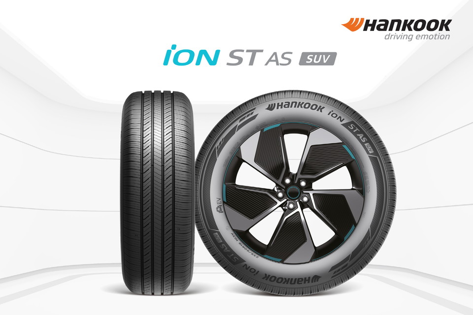 한국타이어의 전기 SUV 전용 롱 마일리지 타이어 아이온 ST AS SUV. 사진=한국타이어