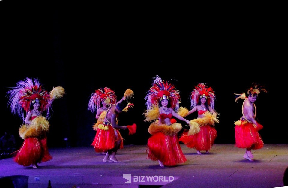 마이크로네시아 전통춤 공연. 사진=손진석 기자