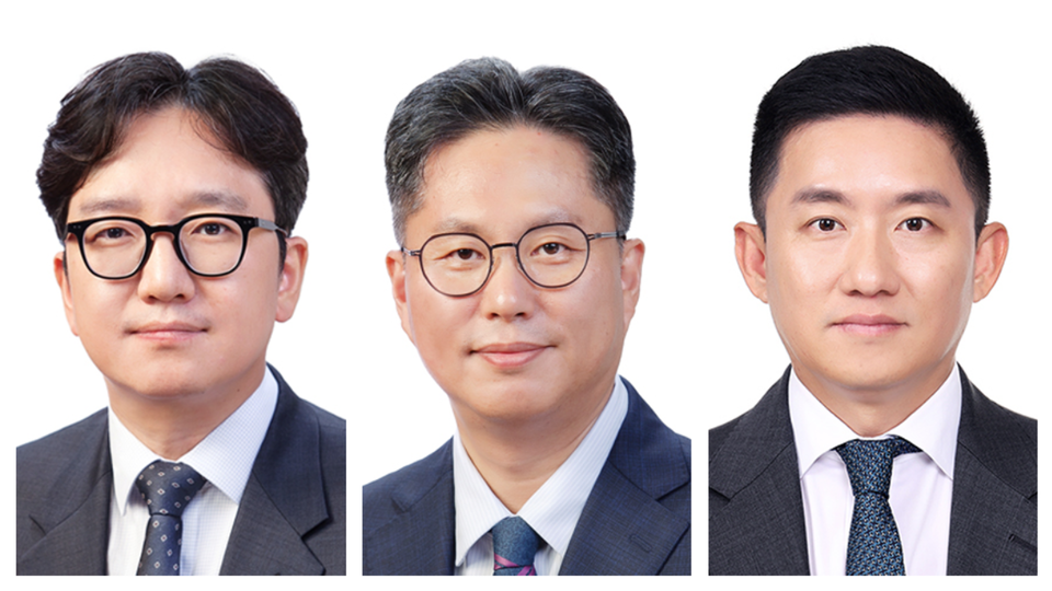 (왼쪽부터) 박상민, 손성희, 이상윤 신임 메디톡스 이사. 사진=메디톡스