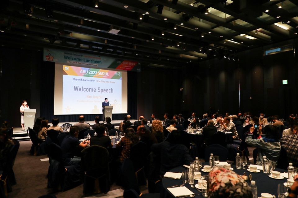 아시아-태평양 방송연맹 총회 참가자 대상 환영오찬 및 관광프로그램 현장. 사진=한국관광공사