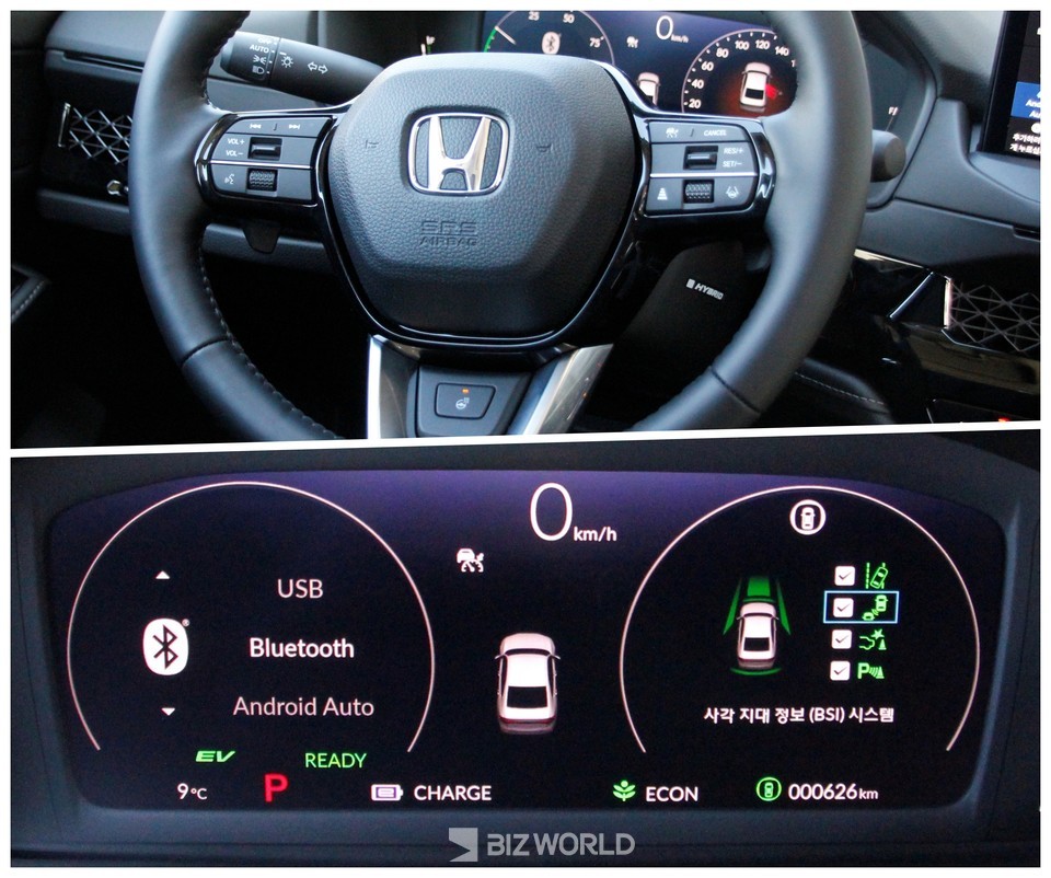 올 뉴 어코드 핸들과 계기판. 사진=손진석 기자