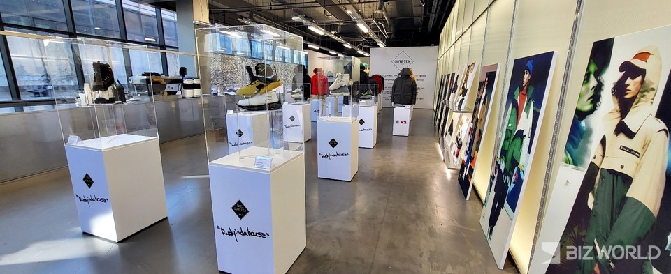 고어 코리아는 오는 14일까지 성수동에 있는 무신사 테라스에서 ‘2023 고어텍스 전시회’를 운영한다. 사진=차혜린 기자