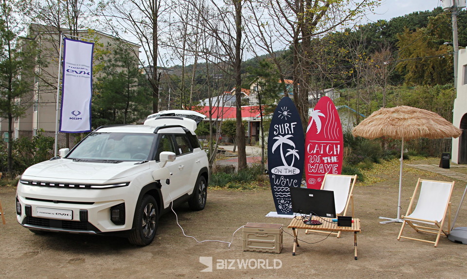 캠핑 콘셉트 토레스 EVX. 사진=손진석 기자