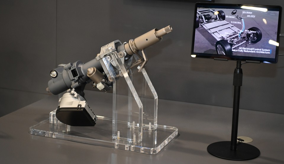 전자식 조향장치. 사진=현대모비스