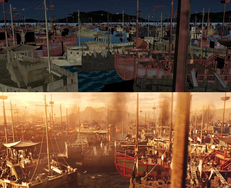 영화 '노량: 죽음의 바다'에 사용된 시각 효과. 사진=M83