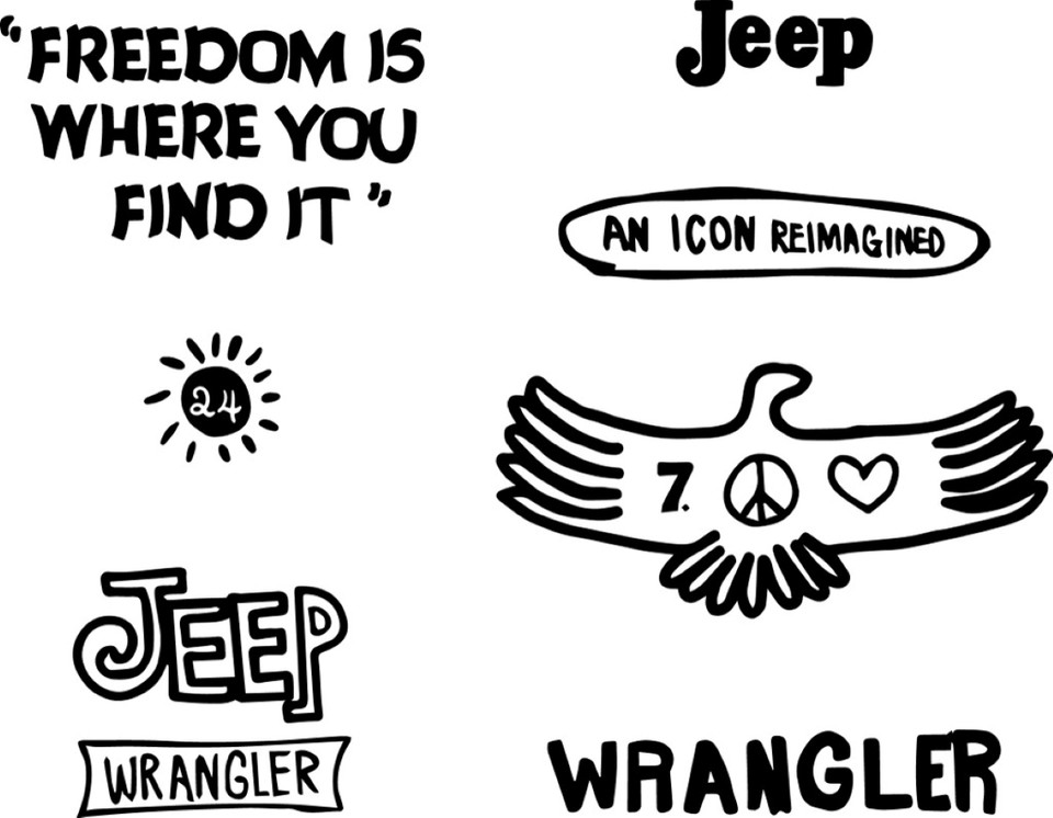 더 뉴 랭글러 X 미스터카멜 아트 콜라보 디자인 원화. 사진=지프