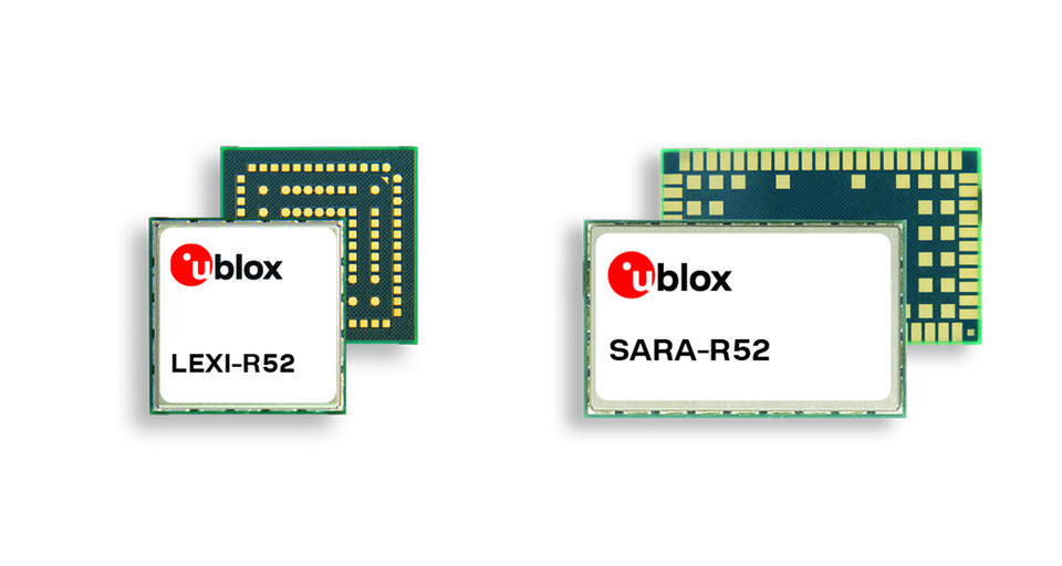 ‘유블럭스(u-blox, 한국지사장 손광수)’는 7일 LTE-M 셀룰러 모듈 시리즈의 신제품 2종인 ‘SARA-R52’와 ‘LEXI-R52’를 동시에 출시한다고 7일 밝혔다. 사진=유블럭스