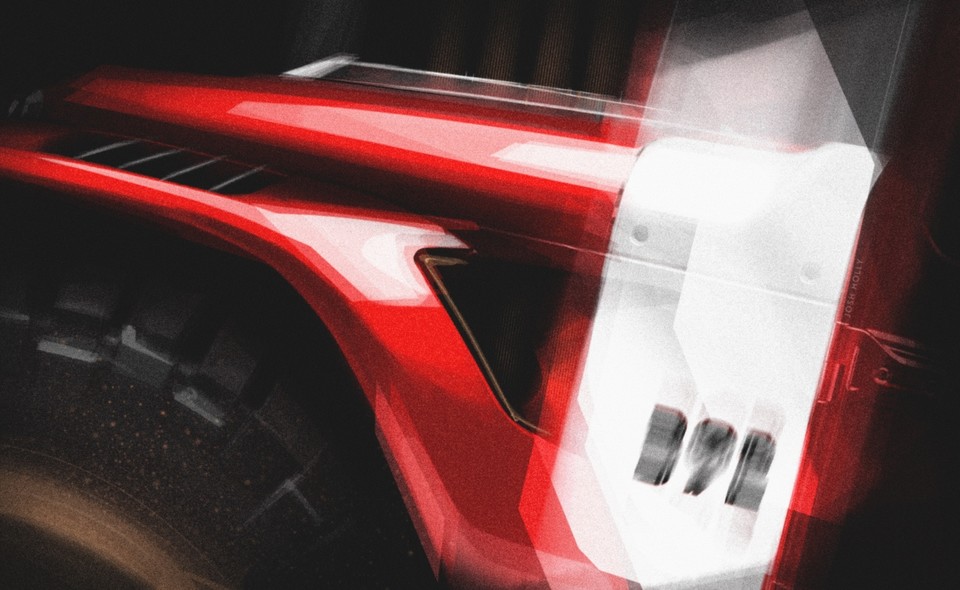 강렬한 붉은 색의 2024 이스터 지프 사파리 콘셉트카 티저. 사진=지프