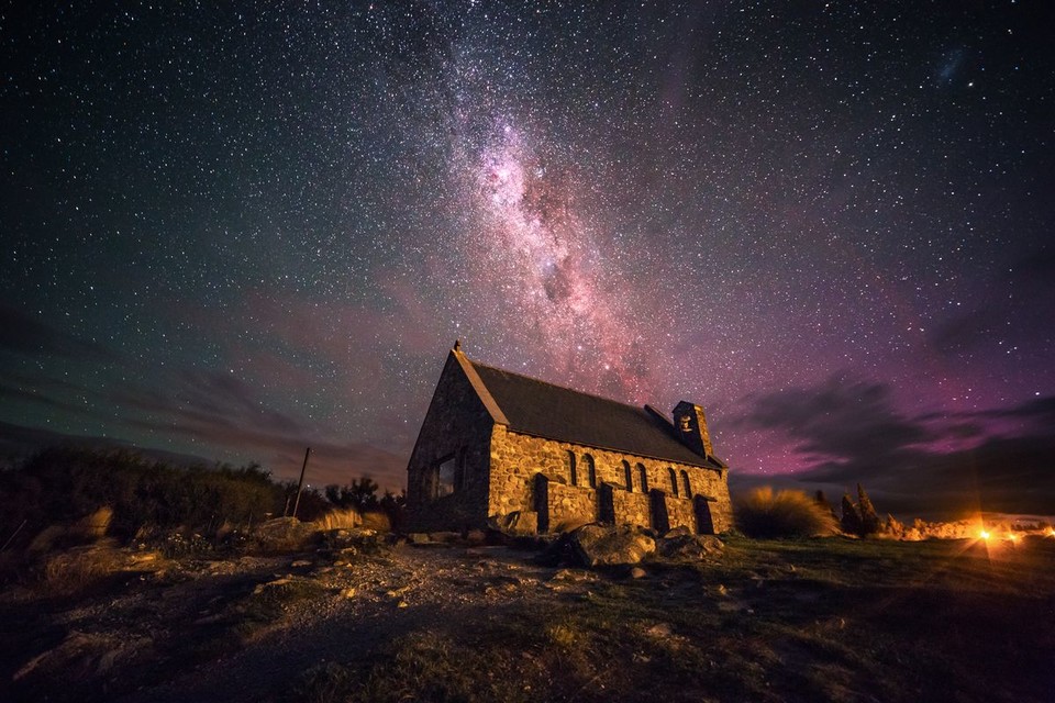 뉴질랜드 테카포 호수 선한 목자의 교회. 사진=스카이스캐너