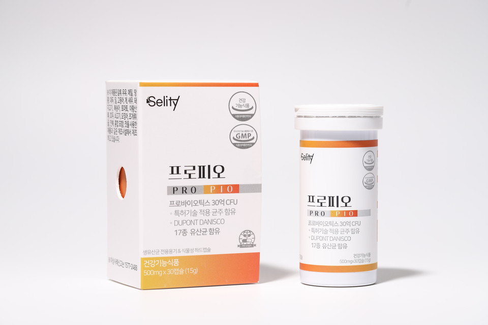 건강기능식품 브랜드 ‘셀리티’는 지난 15일 장 건강에 도움을 줄 수 있는 프로바이오틱스를 안전하고 간편하게 섭취할 수 있는 셀리티 유산균 '프로피오'를 출시했다고 21일 밝혔다. 사진=셀리티