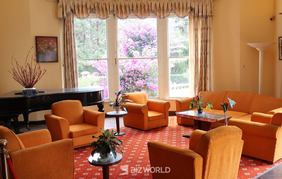 바이다오 황제 여름별장 1층 접견실. 사진=손진석 기자