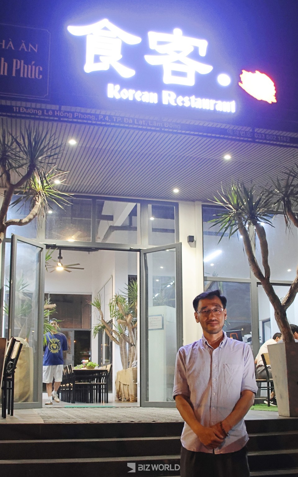 달랏 현지에서 한식당 식객을 운영하고 있는 김지만 대표. 사진=손진석 기자