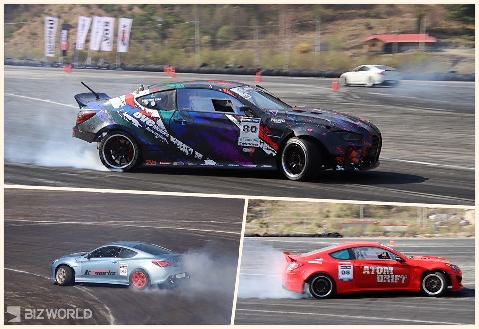 2024 인제 마스터즈 시리즈에서 진행된 코리아 트리프트 그랑프리 참가 선수들의 경기 모습. 사진=손진석 기자