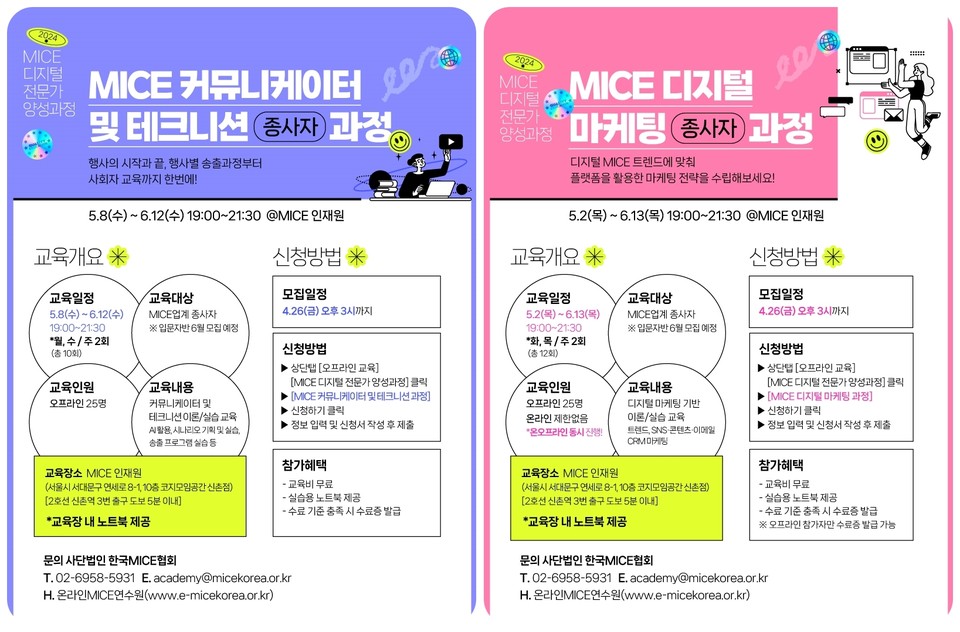 한국MICE협회, 2024 MICE 디지털 전문가 양성과정. 사진=한국MICE협회