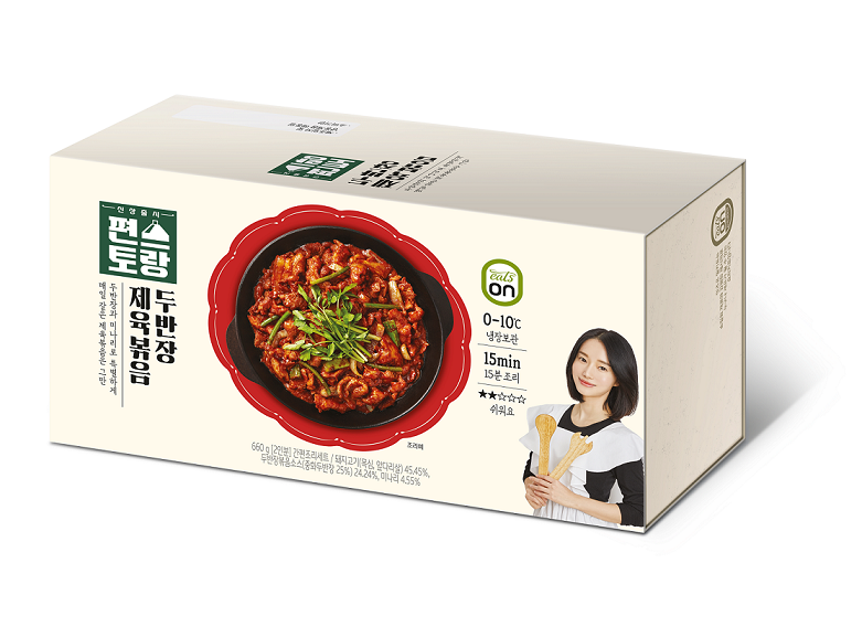 hy가 편스토랑 '모두의 점심'편 우승 메뉴인 '두반장 제육볶음'을 출시했다. 사진=hy