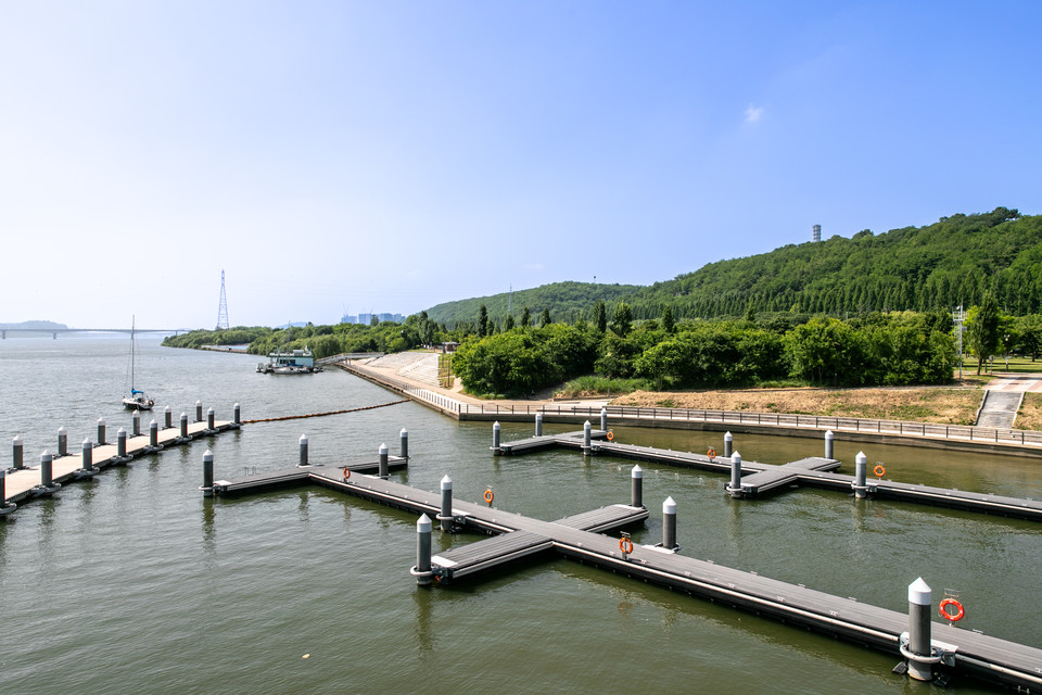 서울수상레포츠센터 계류장. 사진=서울관광재단