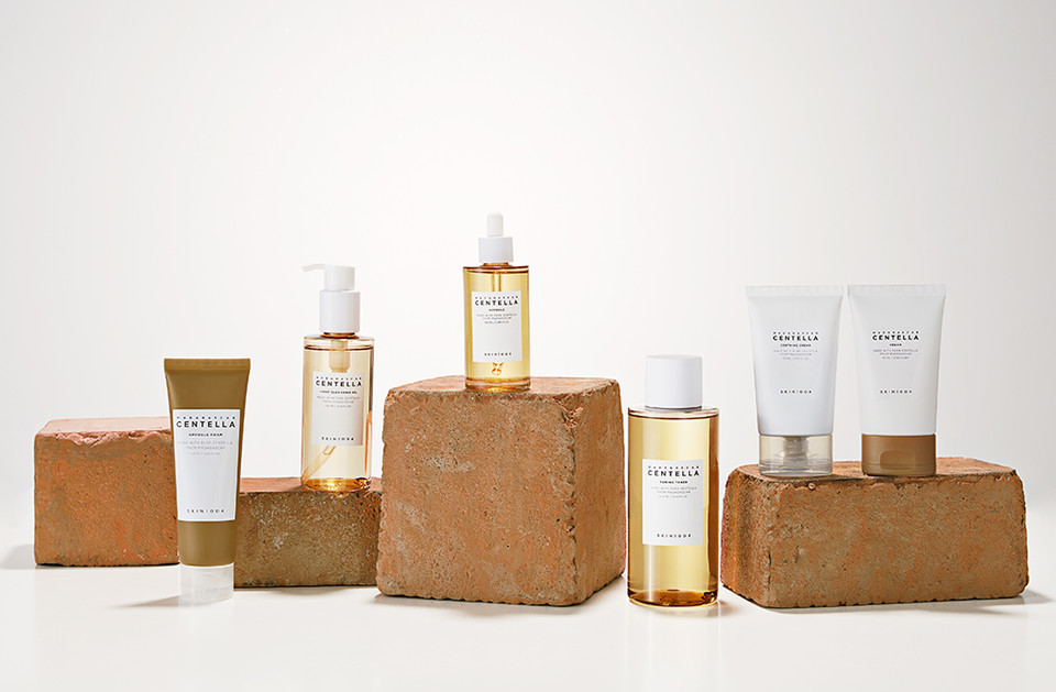 스킨1004의 대표 제품인 '마다가스카르 센텔라 라인' 모습. 사진=스킨1004