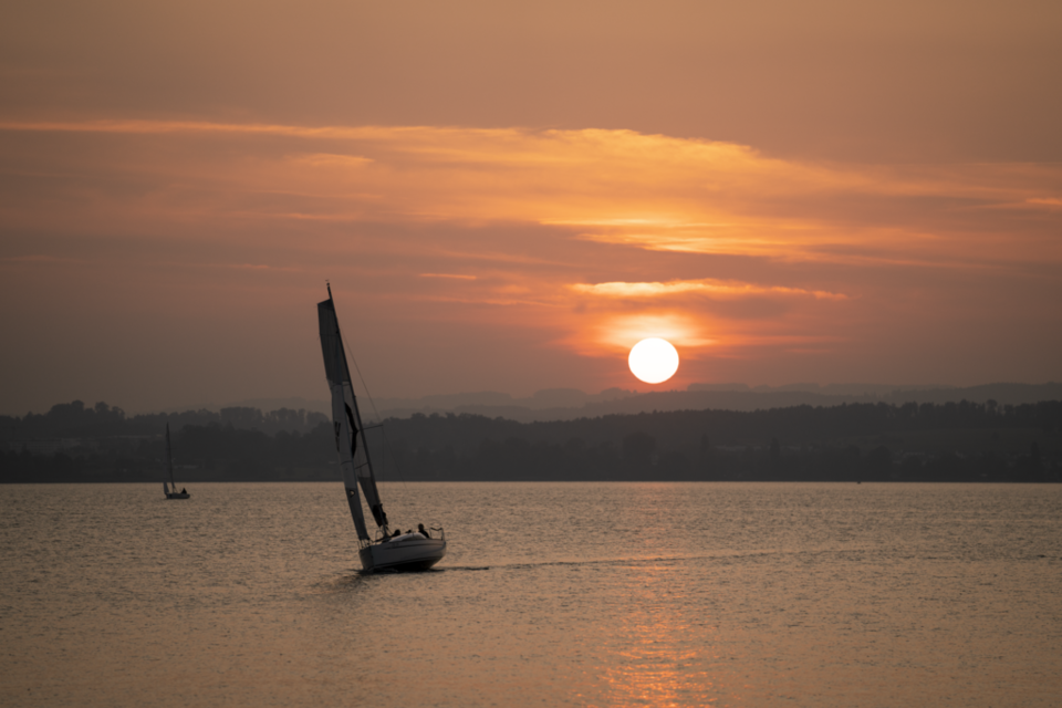 Zug sunset. 사진=스위스정부관광청