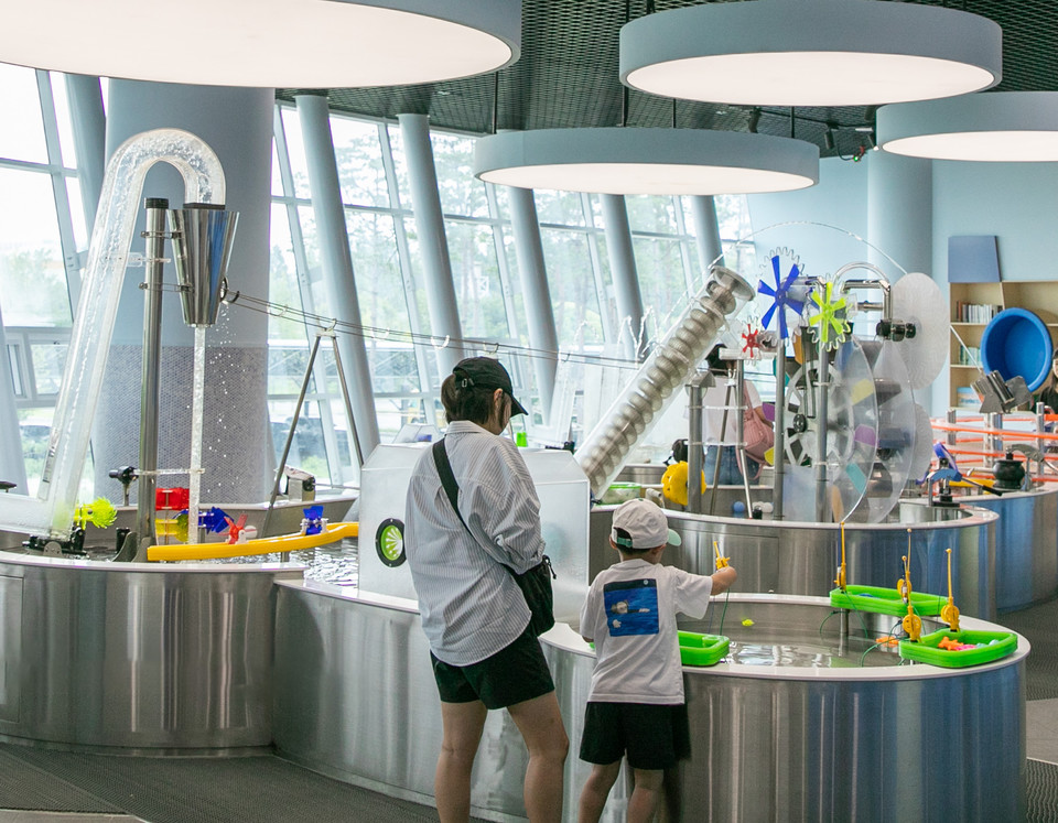 서울물재생체험관에 있는 통통통 물놀이터. 사진=서울관광재단