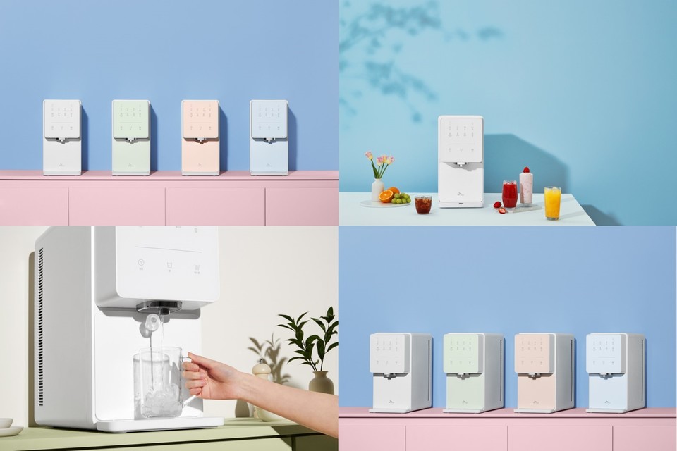 SK매직의 '원코크 얼음물 정수기'는 한번에 얼음과 물을 출수할 수 있다. 사진=SK매직 