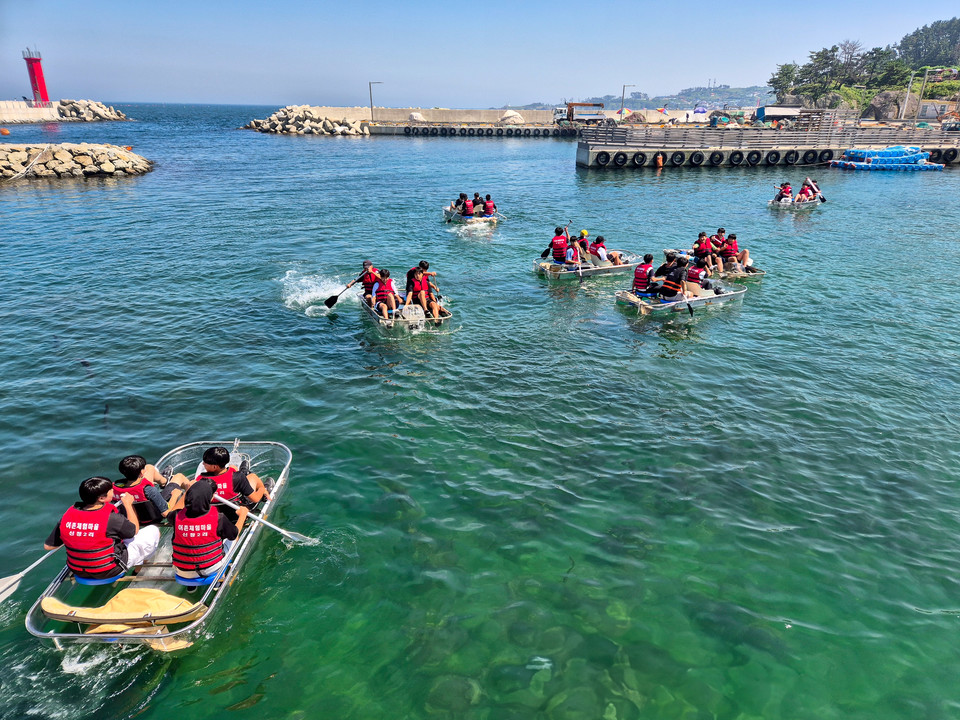 시원한 체험이 기다리는 창바우어촌체험마을. 사진=동지중학교 교사 이민성