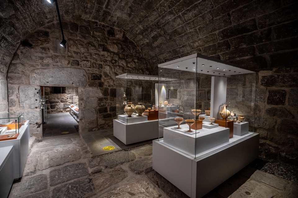 유네스코 세계문화유산에 등재된 보드룸 성 수중 고고학 박물관. 사진=튀르키예 문화관광부