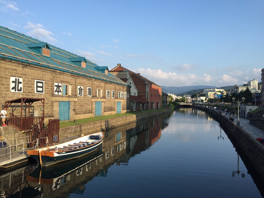 일본 홋카이도 오타루운하 전경. 사진=하나투어